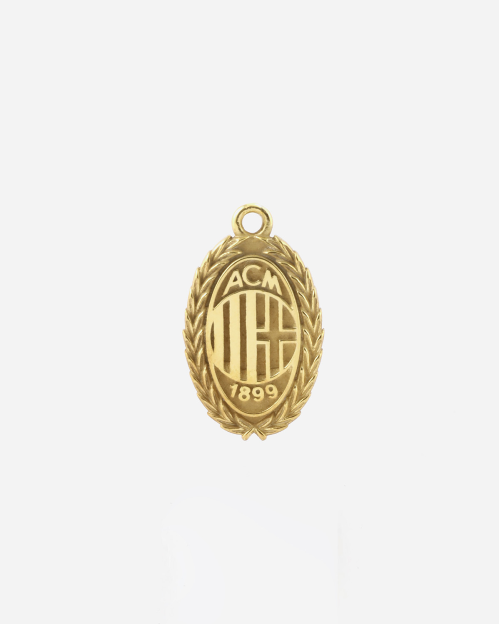 AC MILAN CREST PENDANT WITH GOLD PLATING