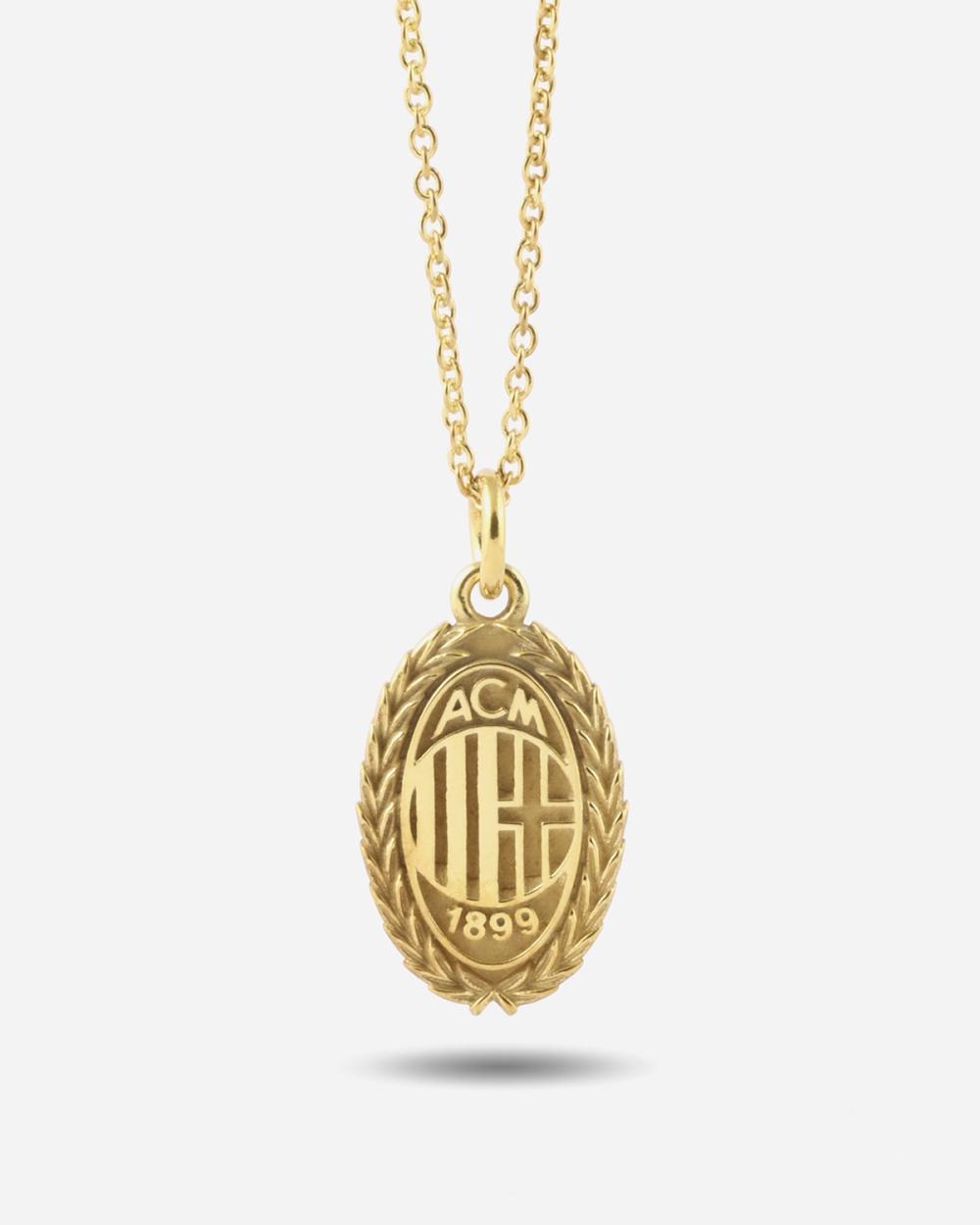 AC MILAN CREST PENDANT WITH GOLD PLATING