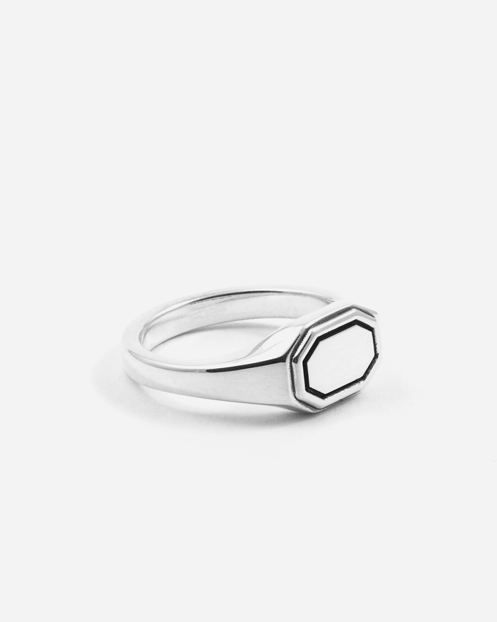 BALANCE OCTAGONAL SIGNET RING