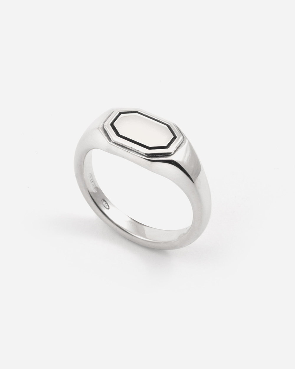 BALANCE OCTAGONAL SIGNET RING